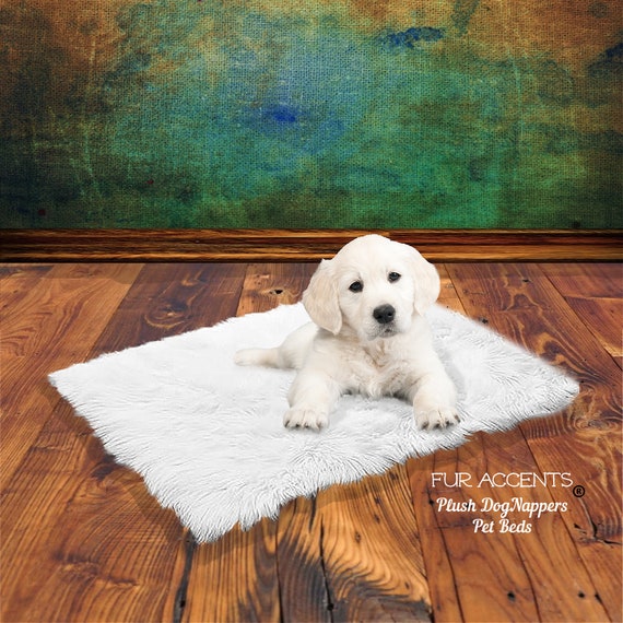 Dog Nappers Pet Pad - Cat Mat - Dog Bed - Silky Soft Premium Faux Fur - Padded Shag - Sheepskin - Mini Rug - Washable - Fur Accents USA