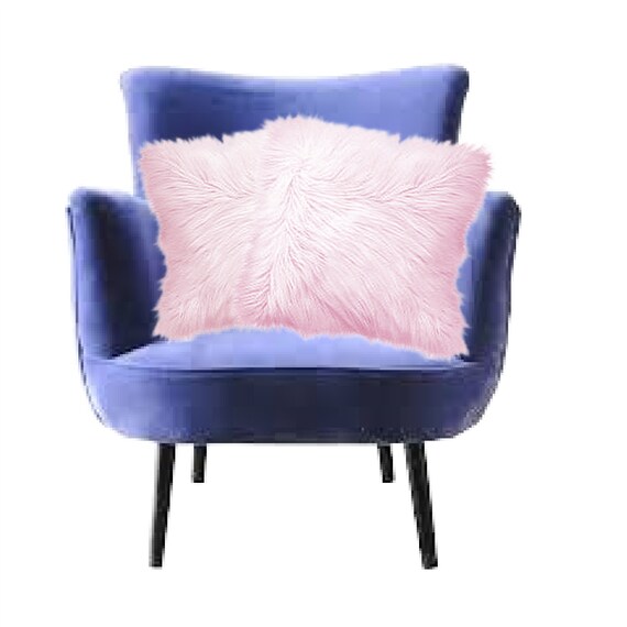 Premium Faux Fur Pillow Cover, Sham, Neck Roll, Mint Fox Shag, Throw Pillow, Big Euro Toss Pillow, Neckroll, Fur Accents USA, Sale