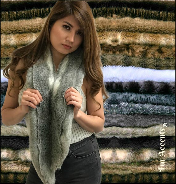FUR ACCENTS Exotic Faux Fur Scarf - Boa Mink - Wrap - Stole - Cape - Collar - Shrug - Scarves 4'5'6'7'8'or10' long - Buy Bulk Up to 50% Off