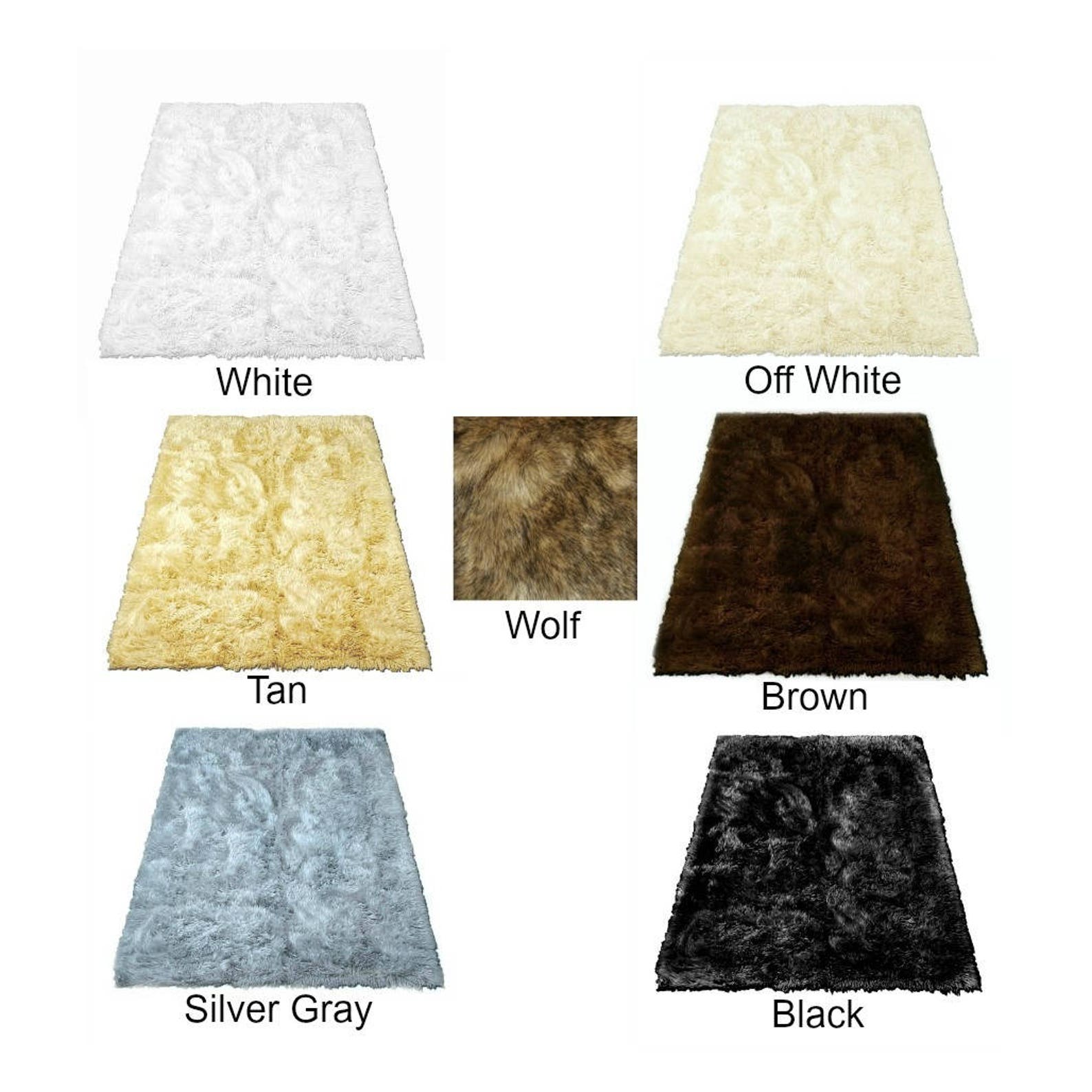 4 Plush Faux Fur 15 Round Placemats Luxury Fur Soft Etsy