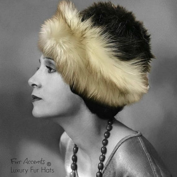 Womens Winter Fashion Faux Fur Cap - Hat -  Brown Beaver - Sable - Coyote - Wolf - Mink - Versatile Reversible -Stylish - Cool  - One Size