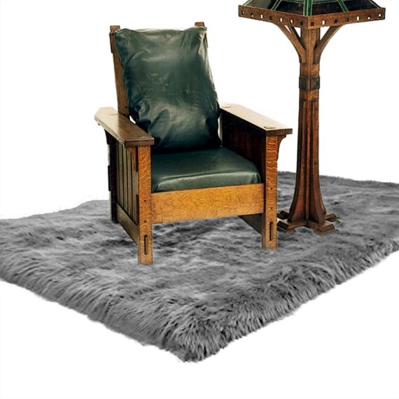 Plush Faux Fur Area Rug - Shaggy Thick Sheepskin - Rectangle Shape Pelt Design  - Throw 6 Colors Designer Art Rug by Fur Accents USA