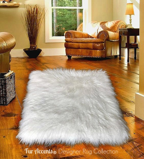 White Shag Flokati Area Rugs Faux Fur Area Rug Shaggy