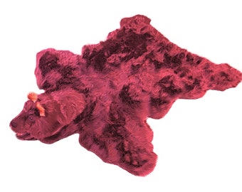 クマの毛皮のラグ - ハンドメイド - リアル - 実物大 - 高級毛皮