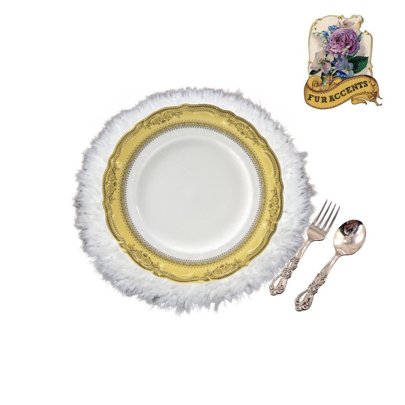 Set of 4 Plush Luxury Faux Fur Placemats Soft Sheepskin Shag Etsy