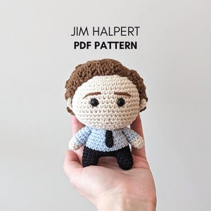 HÄKELMUSTER: Jim Halpert Häkelanleitung, Jim Halpert Amigurumi Anleitung, Digital PDF Häkelanleitung, The Office Häkelanleitung