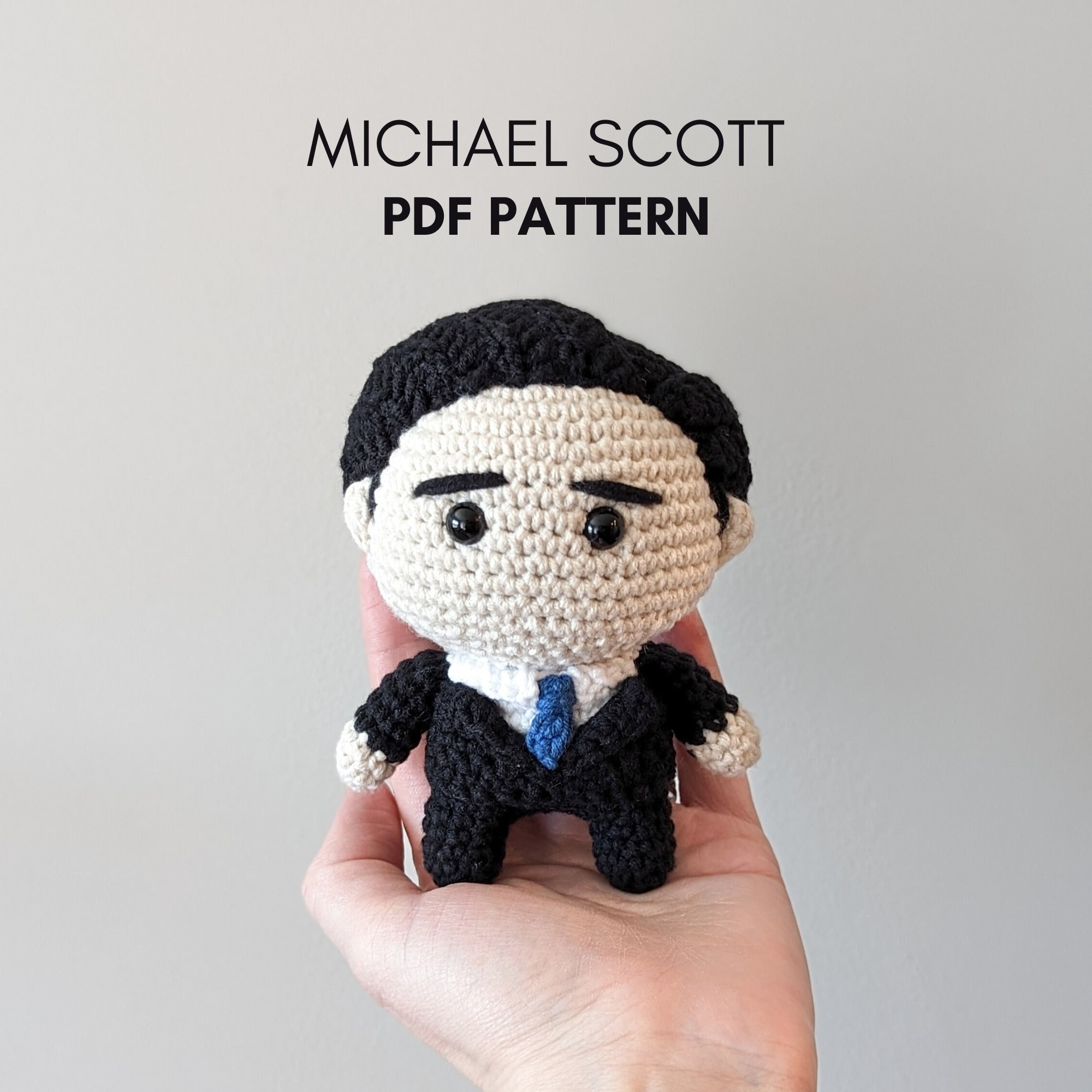 Michael Scott Crochet Doll Amigurumi Pattern (PDF) - Etsy