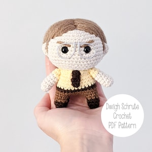 PDF PATTERN: Dwight Schrute Crochet Doll, Amigurumi Pattern, PDF Download