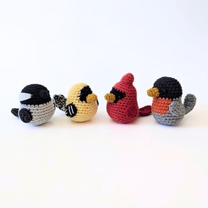 Backyard Bird Crochet Pattern Bundle – Chickadee, Cardinal, Goldfinch ...