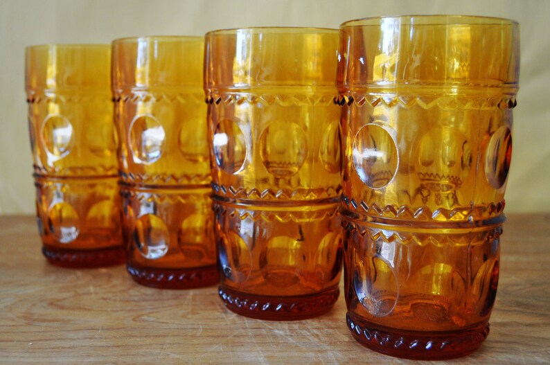 amber glassware set