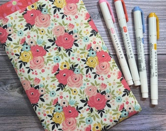 Drawstring Pouch  fits Hobonichi weeks and weeks mega - Pencilcase - Pen Pouch