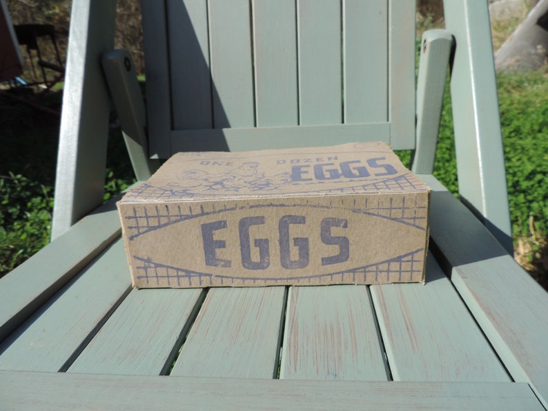 Vintage Cardboard Egg Carton 1920's Etsy