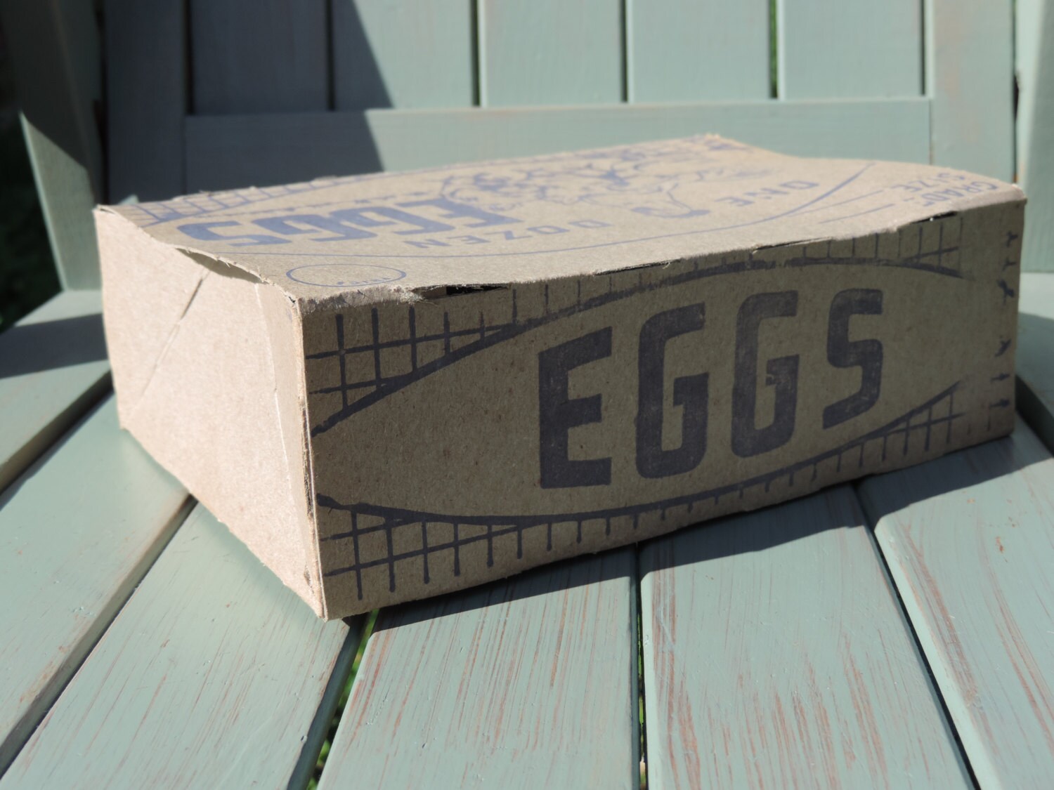 Vintage Cardboard Egg Carton 1920's Etsy