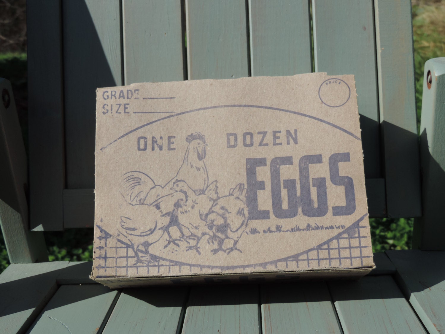 Vintage Cardboard Egg Carton 1920's Etsy