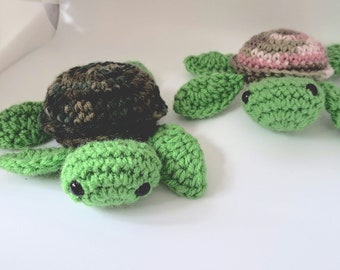 Turtle, Crochet Turtle Toy, Amigurumi Plush Baby Turtle
