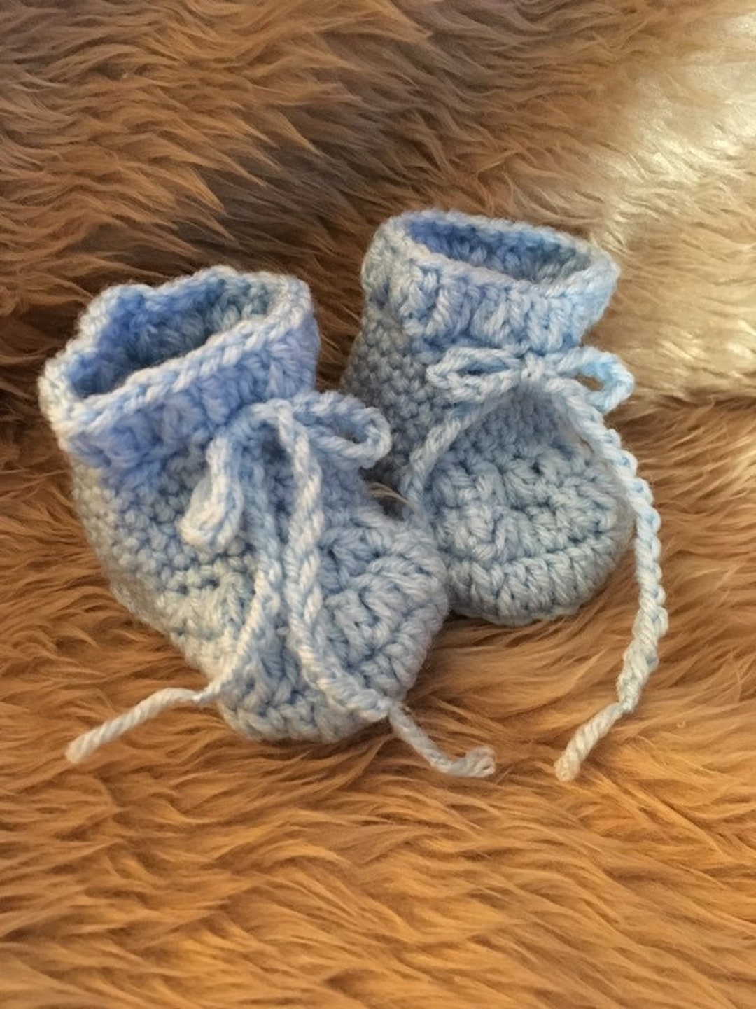 Crochet Baby Boy Booties Crocheted Booties Baby Bootiesbaby Etsy