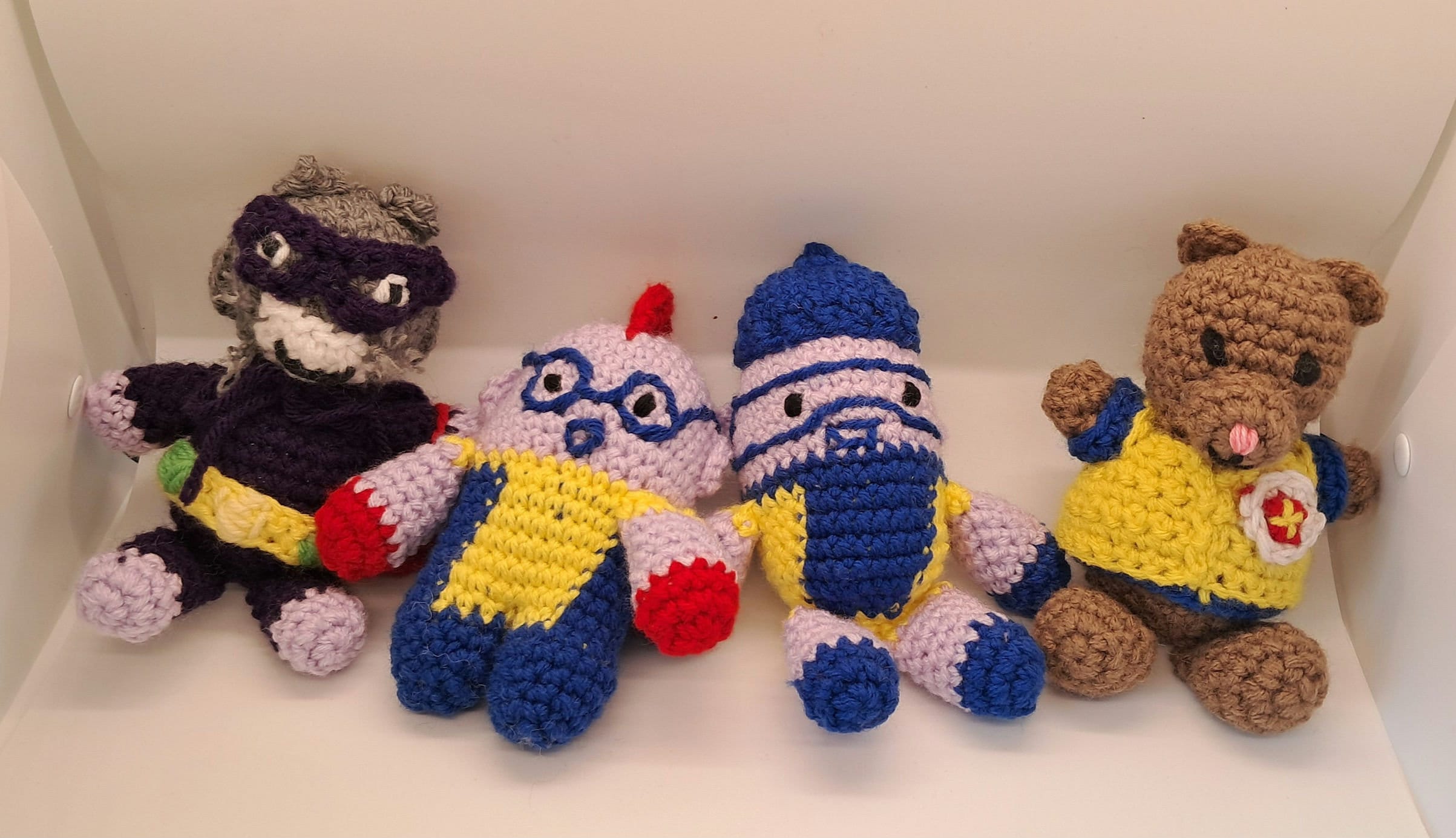 Team Umizoomi Crochet Dolls - Handmade Miniature Characters (set