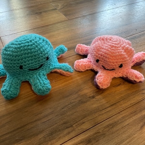 Reversible Octopus, Crocheted Reversible Octopus, Emotional Support Toy, Octopus toy, Toy for Kid,