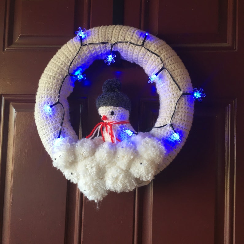 snowman wreath lighted snowman wreath lighted wreath Christmas wreath