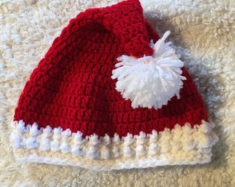Crochet Santa Hat: Newborn to Adult Christmas Hat