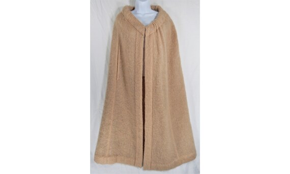 Vintage Pauline Trigère Mohair Wool Cape Coat Wool