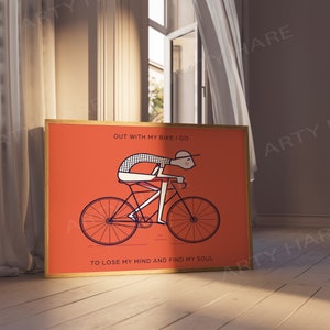 Digital Wall Art Bicycle Poster Sign Picture Canvas to print high quality jpegs