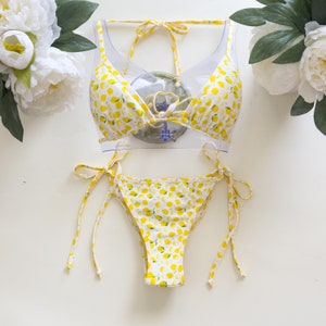 New Lemon print - made in USA - Cheeky or Regular coverage