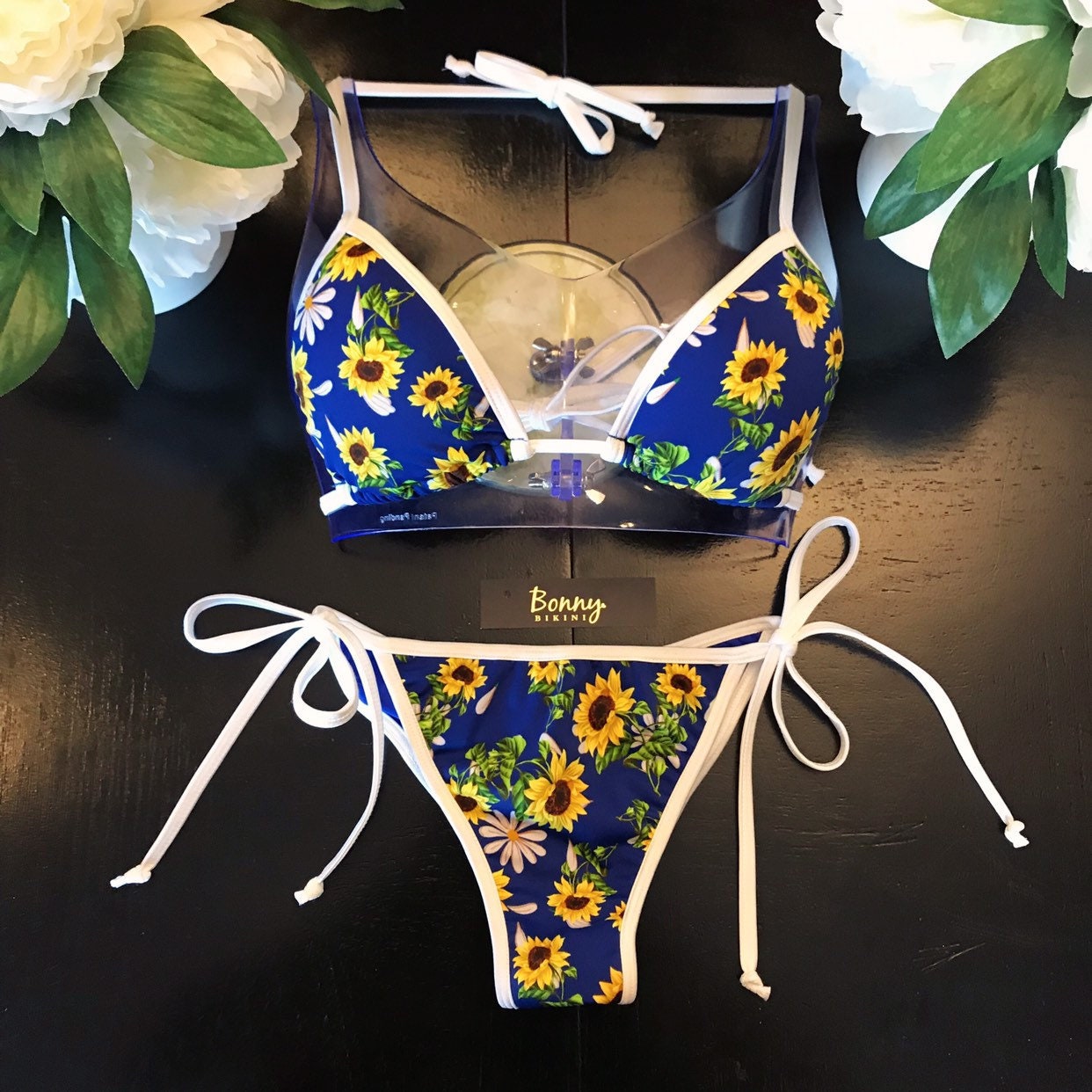 Swimsuits For Women Bikini Set Loose Fit Floral Printed Two Piece Bathing  Suits Swimsuit Tops Bra Size Sunflower Bathing Suit Tops for Women 34ddd