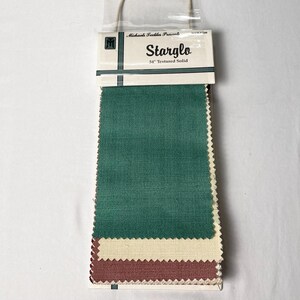 Luxury Designer Fabric Sample Book / Michaels Textiles Presents 1188 Fabric Swatch Book / Starglo / Textured Solid 44 count