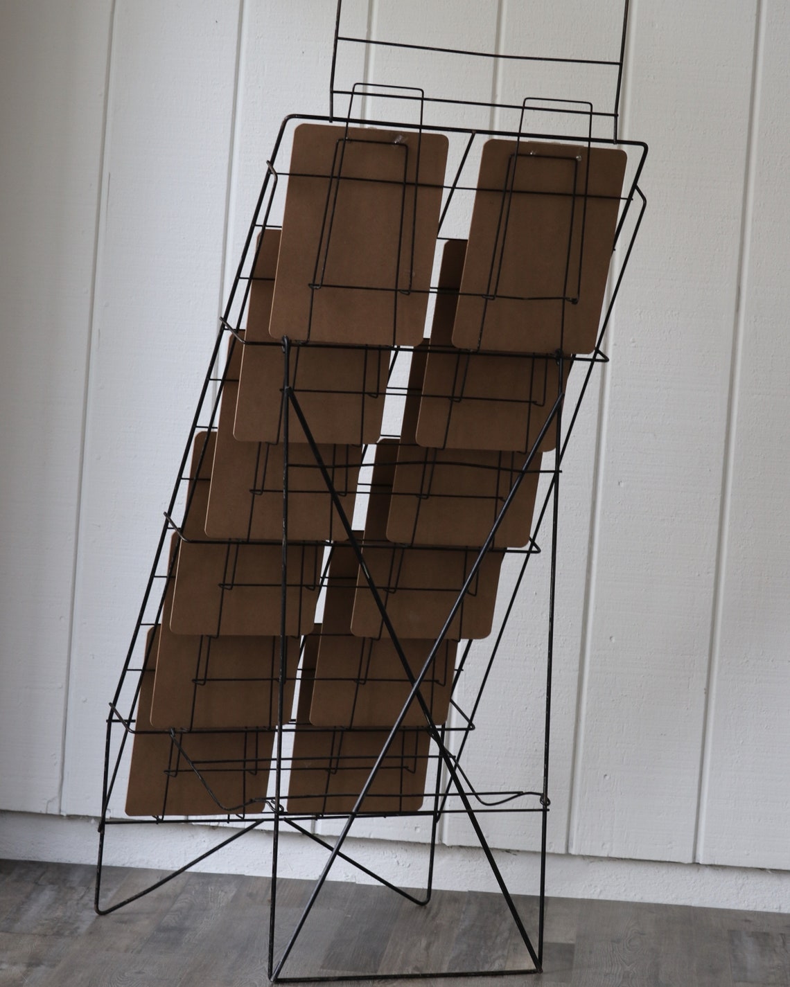 Vintage Metal Magazine Rack: Expandable Classroom Book Display - Etsy