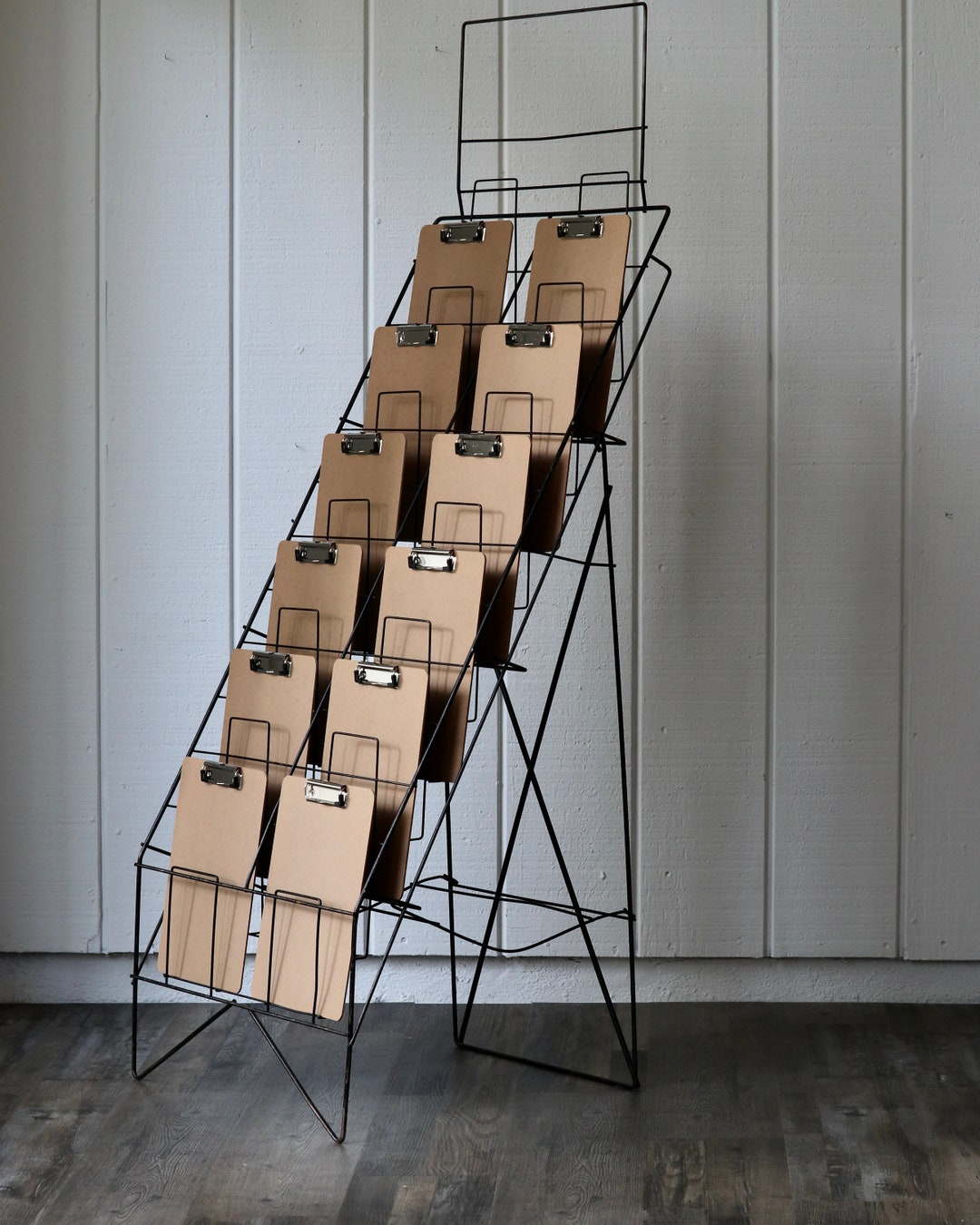 Vintage Metal Magazine Rack: Expandable Classroom Book Display - Etsy
