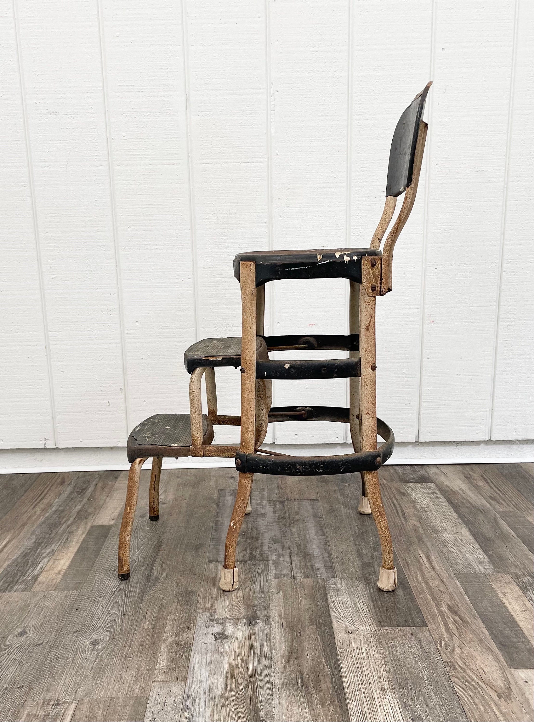 Rusty Cosco Chair - Vintage Step Stool Kitchen Furniture - Rusty ...