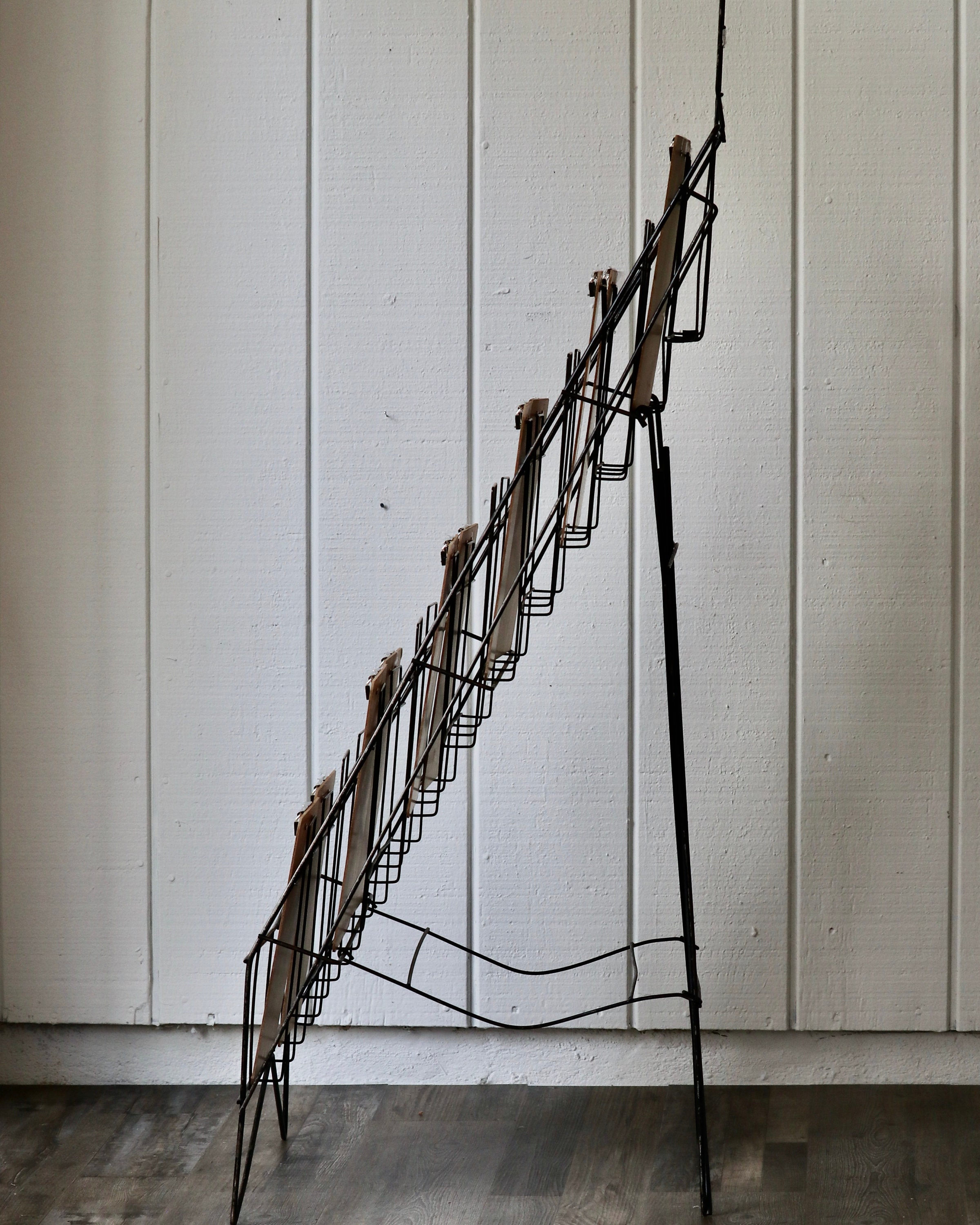 Vintage Metal Magazine Rack: Expandable Classroom Book Display - Etsy