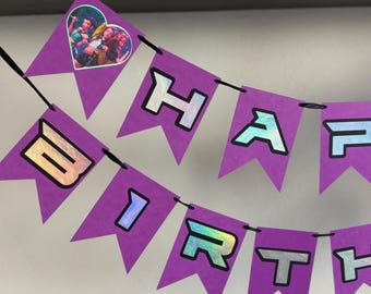 KPOP Demon Hunters Huntrix Birthday Banner