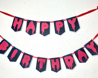 Happy Birthday Halloween Banner