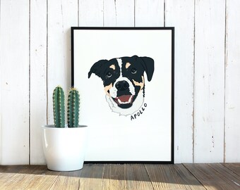 Retrato digital del animal doméstico, digital, retrato del animal doméstico, retrato del amante de la mascota