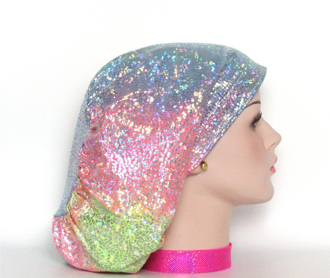Kimono Collage Scrub Hat