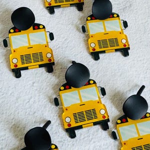 Gelbe Bus Ohrringe // 1 Paar // Back to School // Busfahrer Geschenk