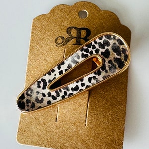 Leopard Print Hair Claw Metal - Etsy display picture 2