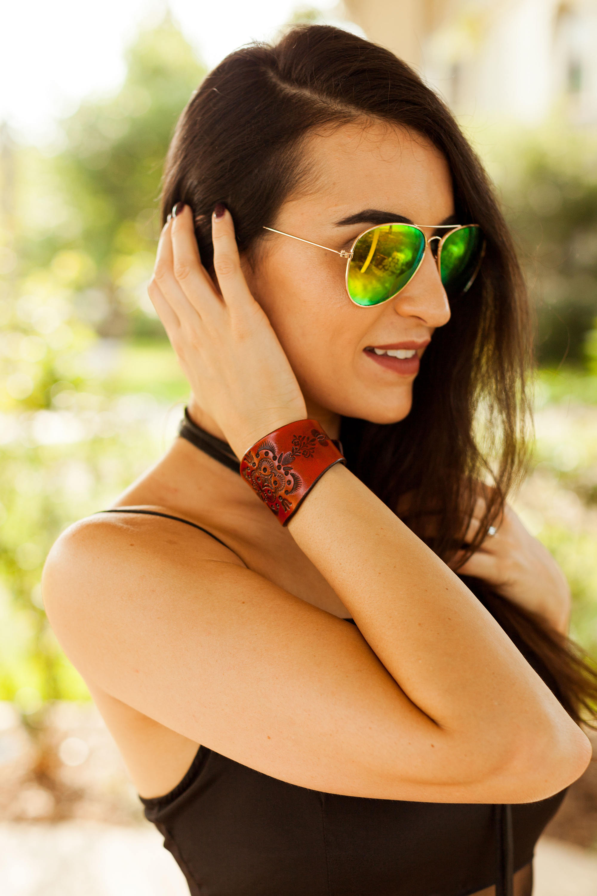 Ladies Leather Bracelet for Women Leather Jewelry Leather Etsy