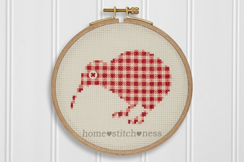 Kiwi Bird Cross Stitch Pattern New Zealand Cross Stitch Etsy