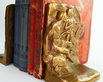 Vintage Cast Iron Single Indian Warrior Bookend - Etsy