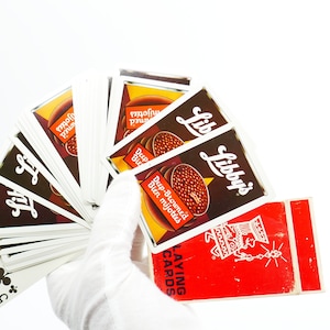Vintage Werbespielkartendeck Libby's Beans dunkel gebräunt