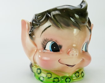 Vintage Miss Cutie Pie Creamer Small Retro Napco Pixie Girl