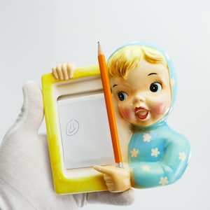 Vintage rare vintage Napco miss cutie pie memo holder wall plaque