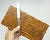 Vintage Digsmed Tray Teak MCM Mid Century table center Danish Wooden Cheese Knife Board 1964