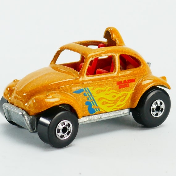 Mint Hot Wheels 1983 Bug Baja VW Flame Blazin Bug Yellow/orange