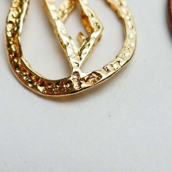 Vintage 10K Yellow Gold Lucky Elvis Pendant Guita… - image 4