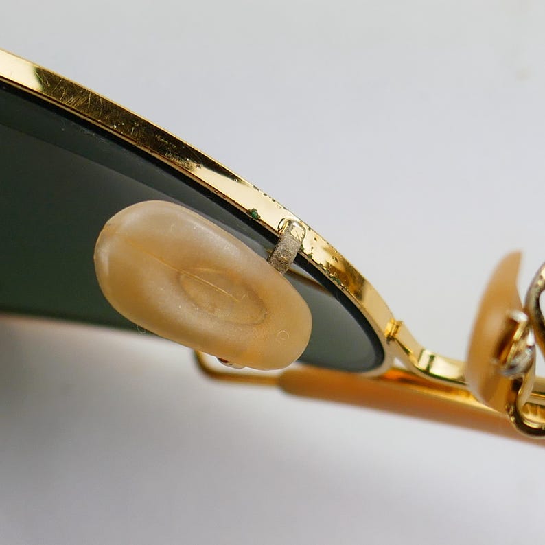 Vintage Ray Ban B&L Aviator 62 14 USA sunglasses Bausch Lomb BL Green image 13