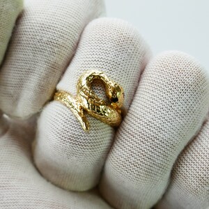 Gold Snake Ring - Size 7 main image 0